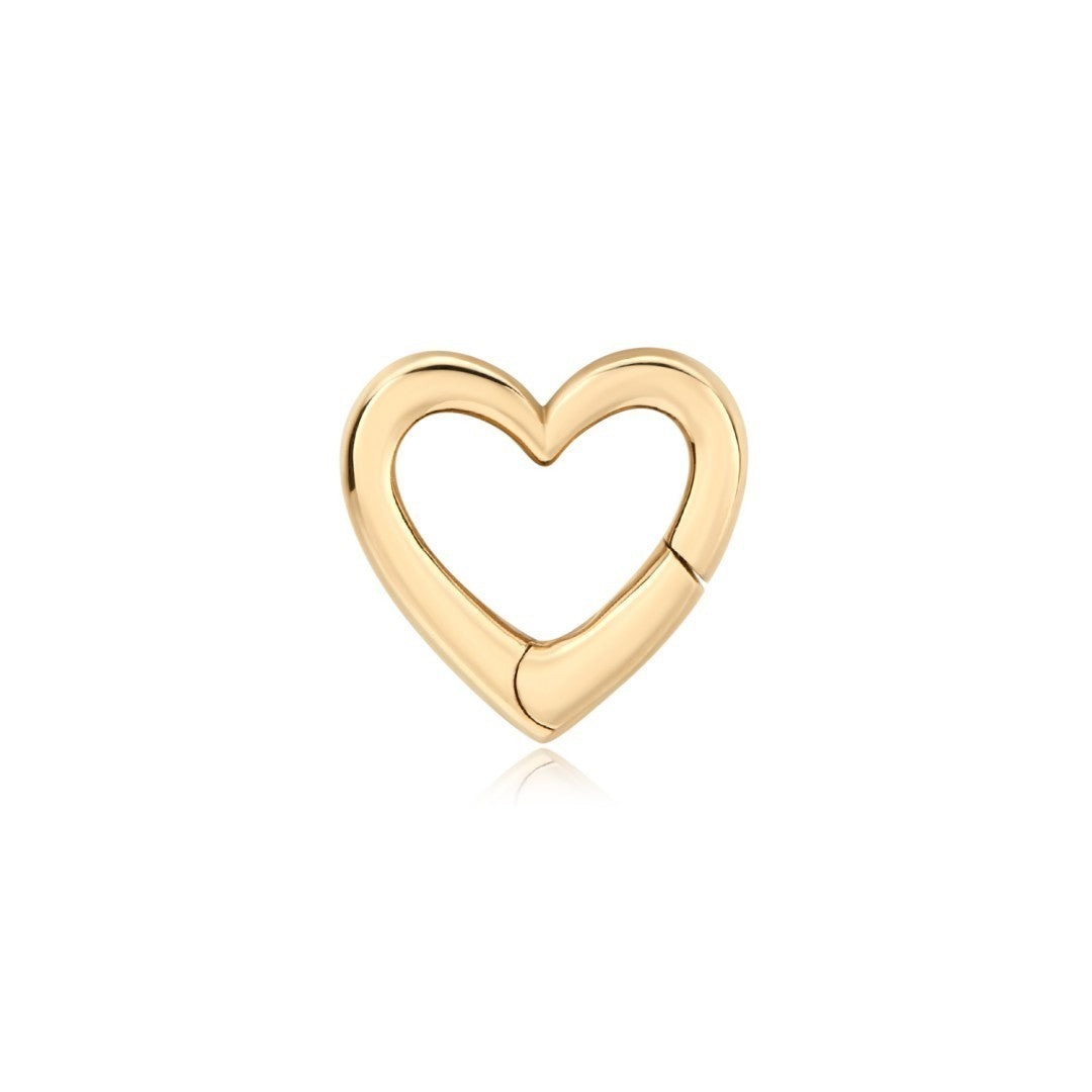 Heart-Shaped Openable Gold Clasp