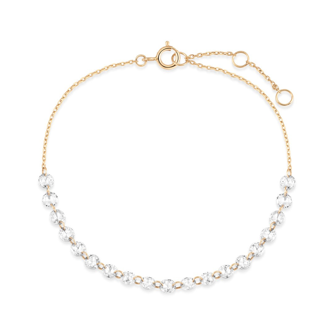 Drilled Lab-Grown Diamond Line Bracelet