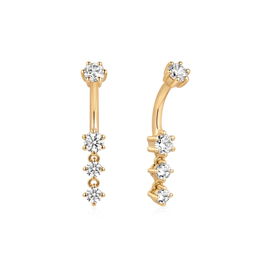 Lab-Grown Diamond Drop Barbell Piercing
