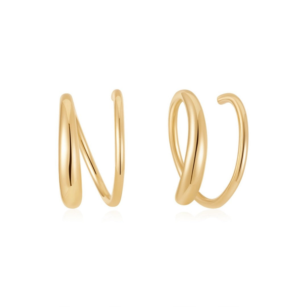 Twist Double Hoop Earrings