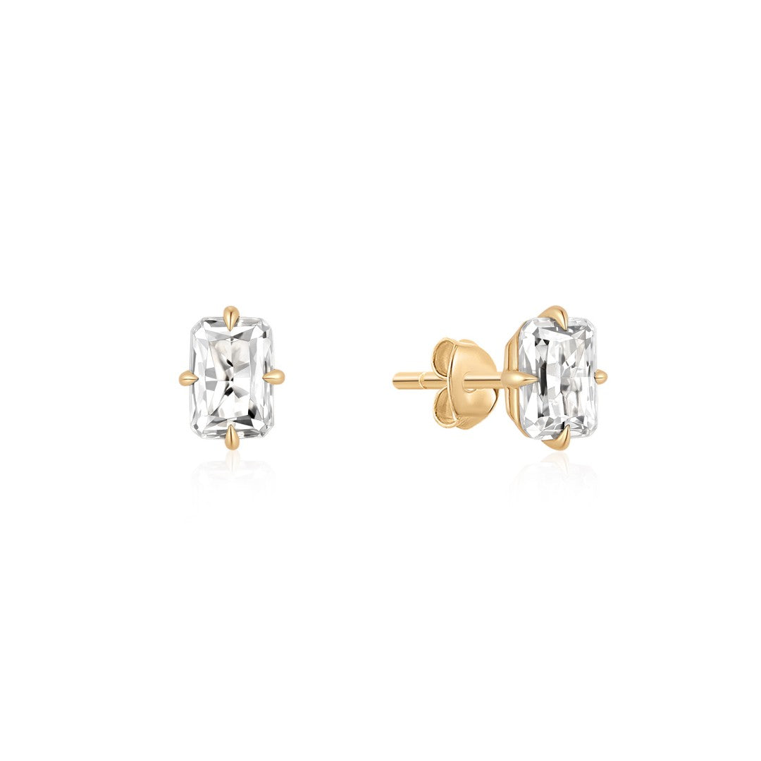 Radiant Cut Lab-Grown Diamond Mini Stud Earrings