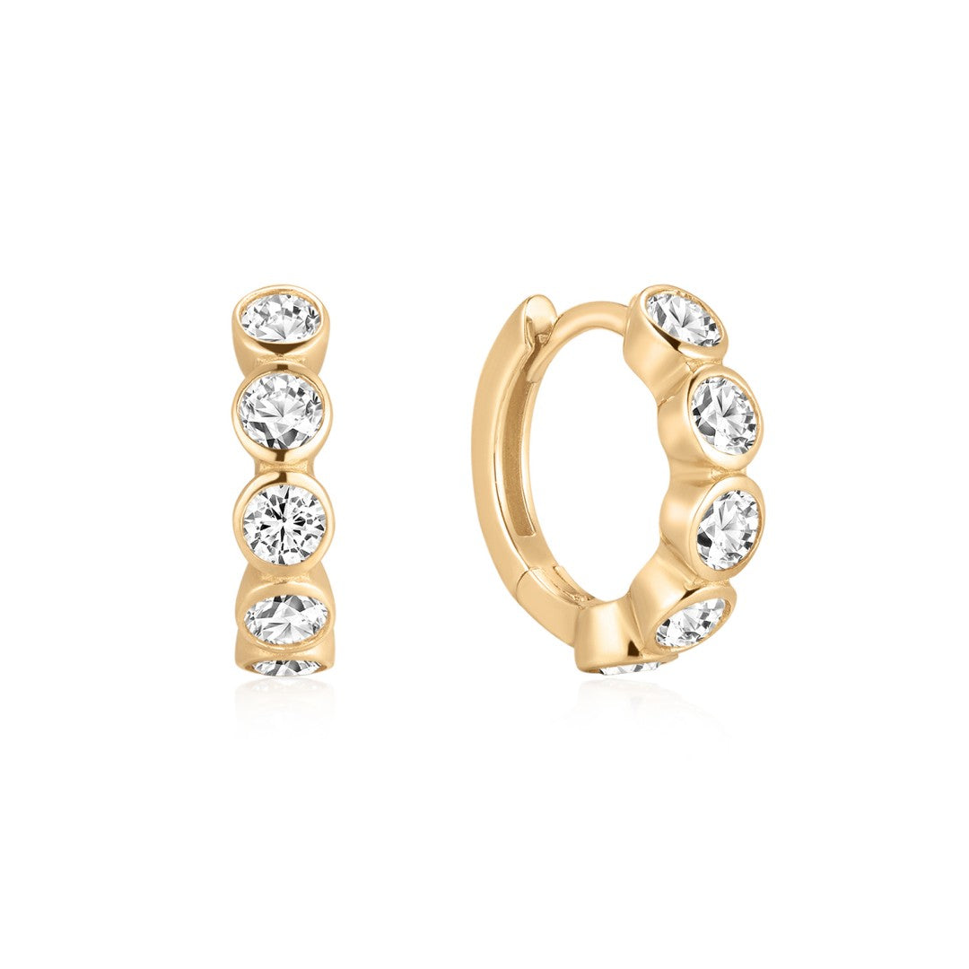 Lab-Grown Diamond Huggies - Invisble Set