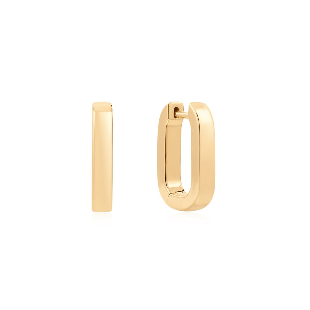 Slim Gold Hoop Earrings