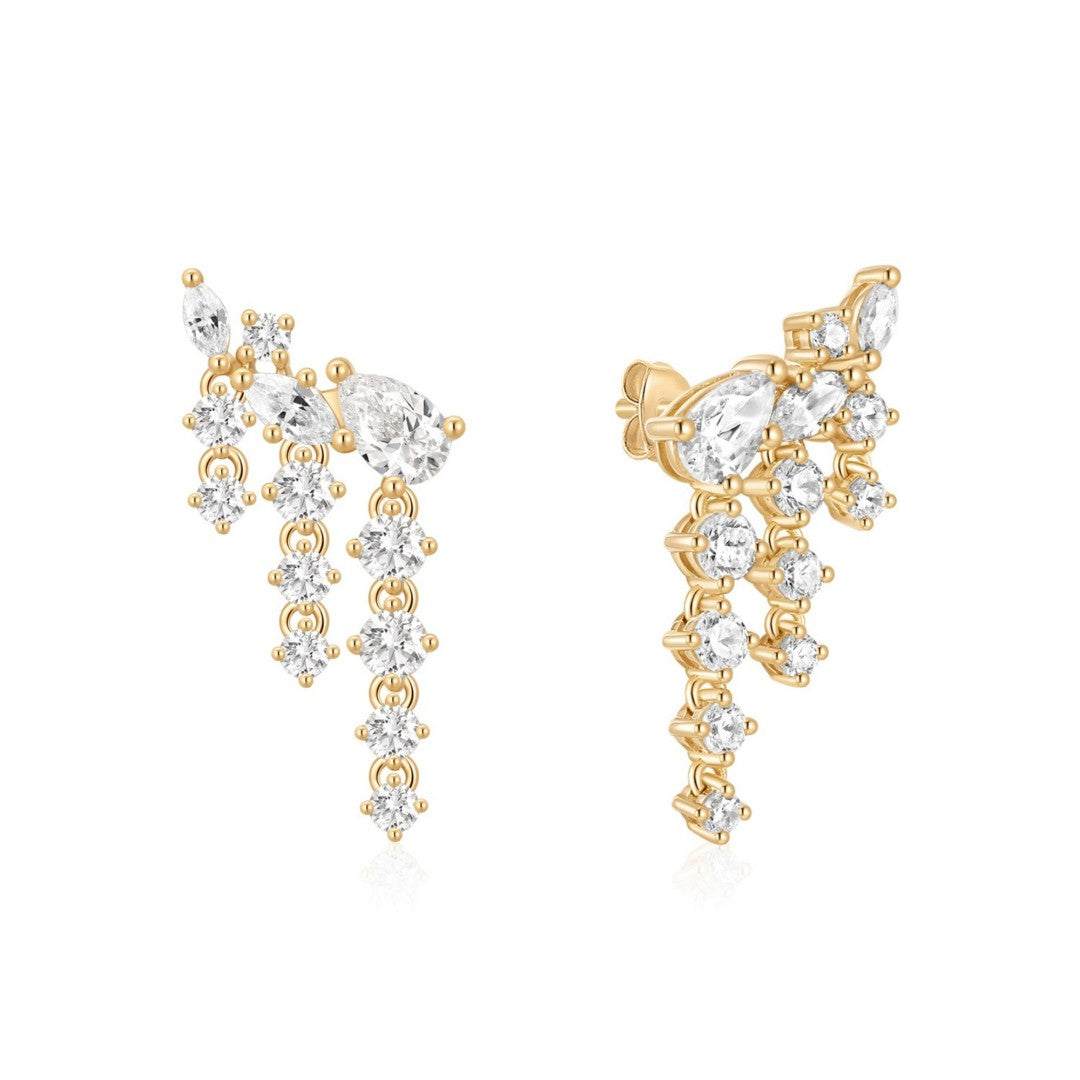 Fancy-Cut Lab-Grown Diamond Fringe Drop Earrings