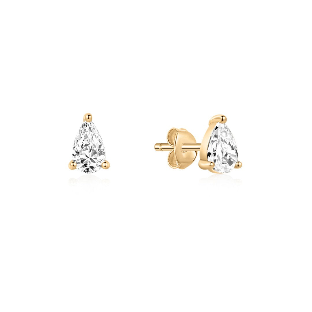 Lab-Grown Diamond Pear-Cut Stud Earrings