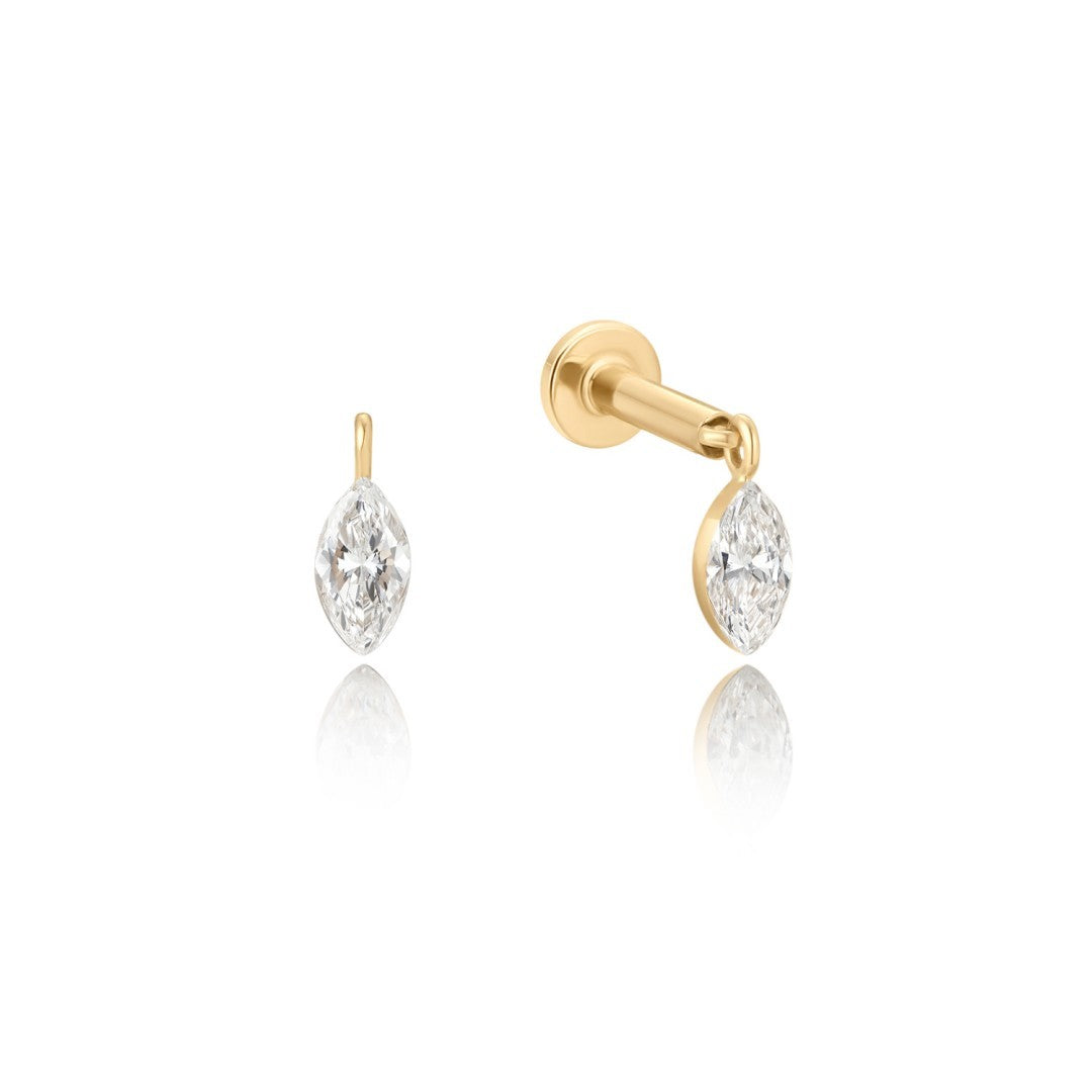 Marquise Lab-Grown Diamond Dangle Earring