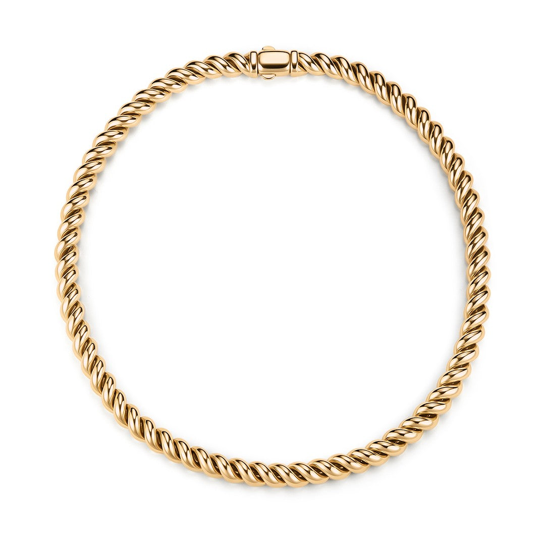 Classic Twisted Rope Chain Necklace