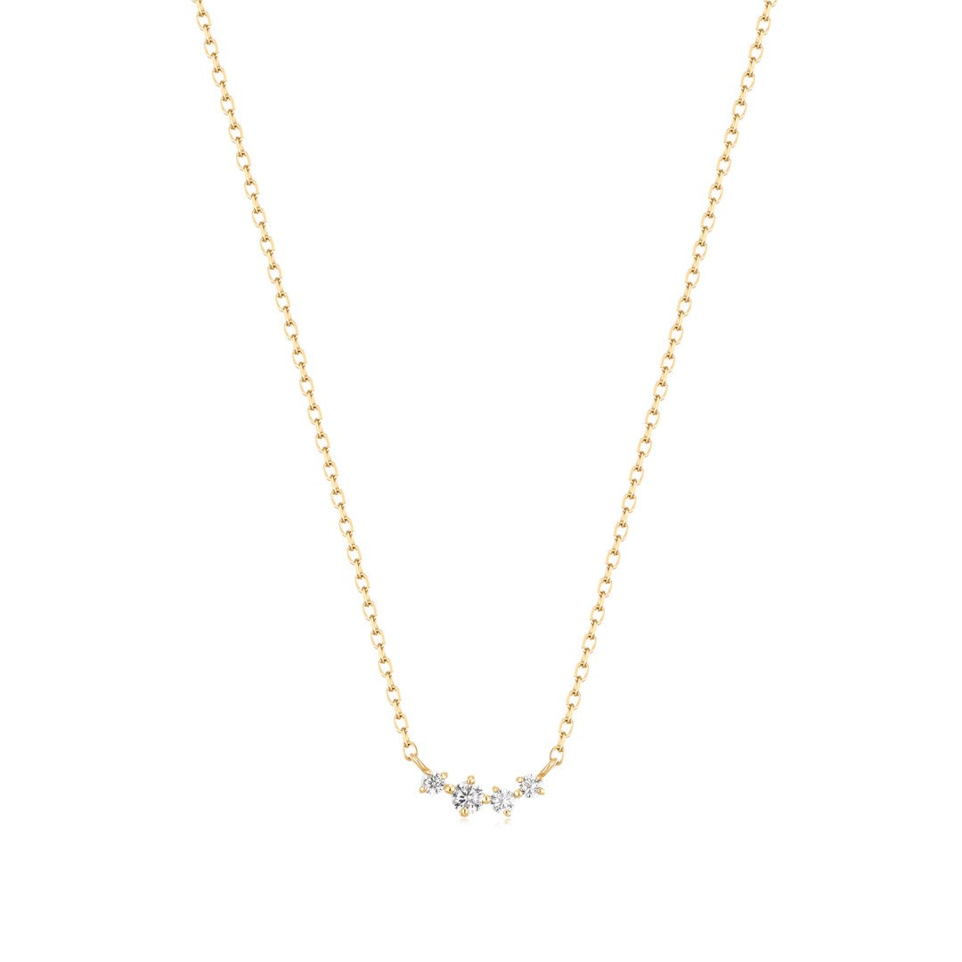 Graduated Round Diamond Necklace