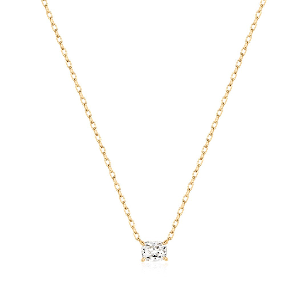 Cushion-Cut Lab-Grown Diamond Pendant
