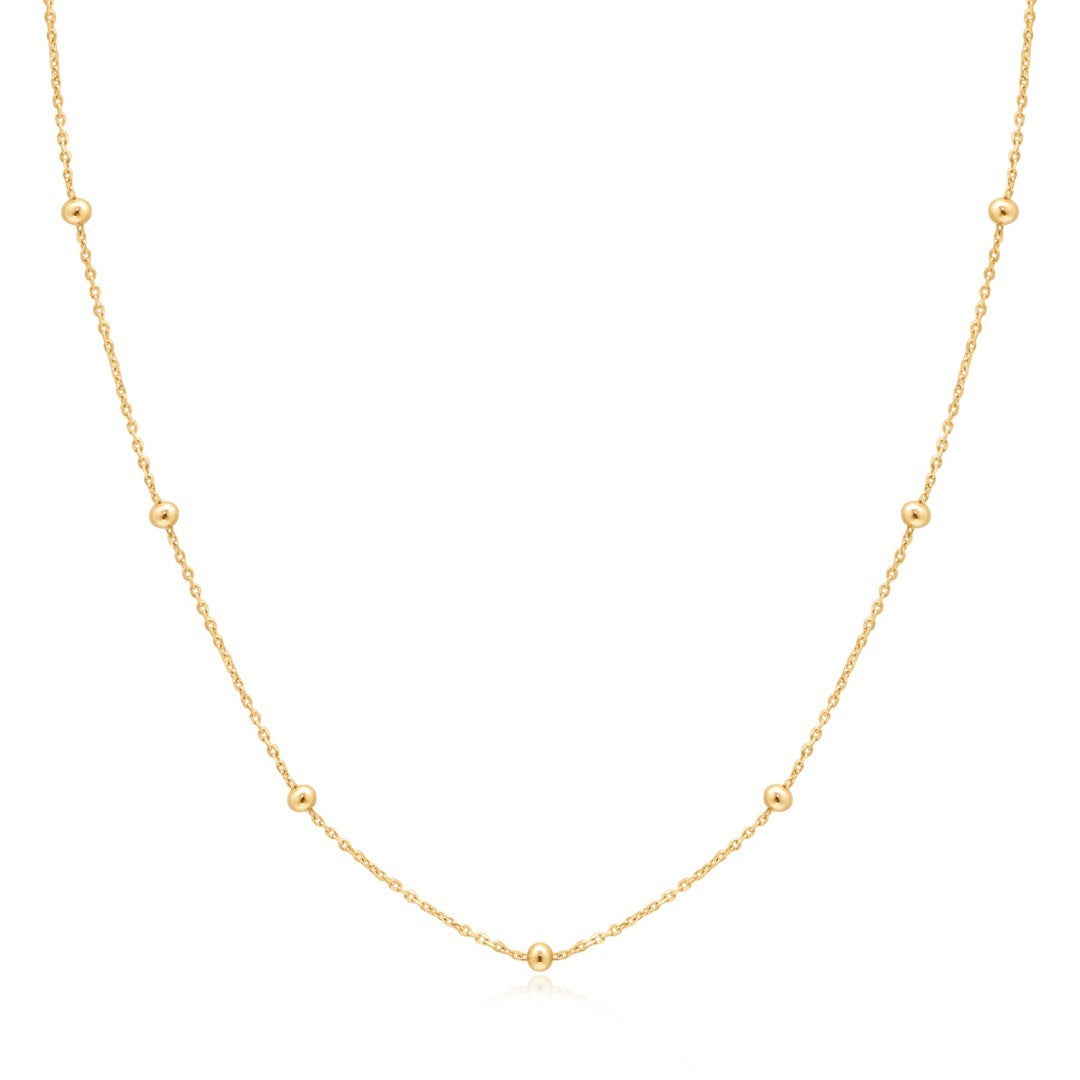 Beaded Station Chain Necklace
