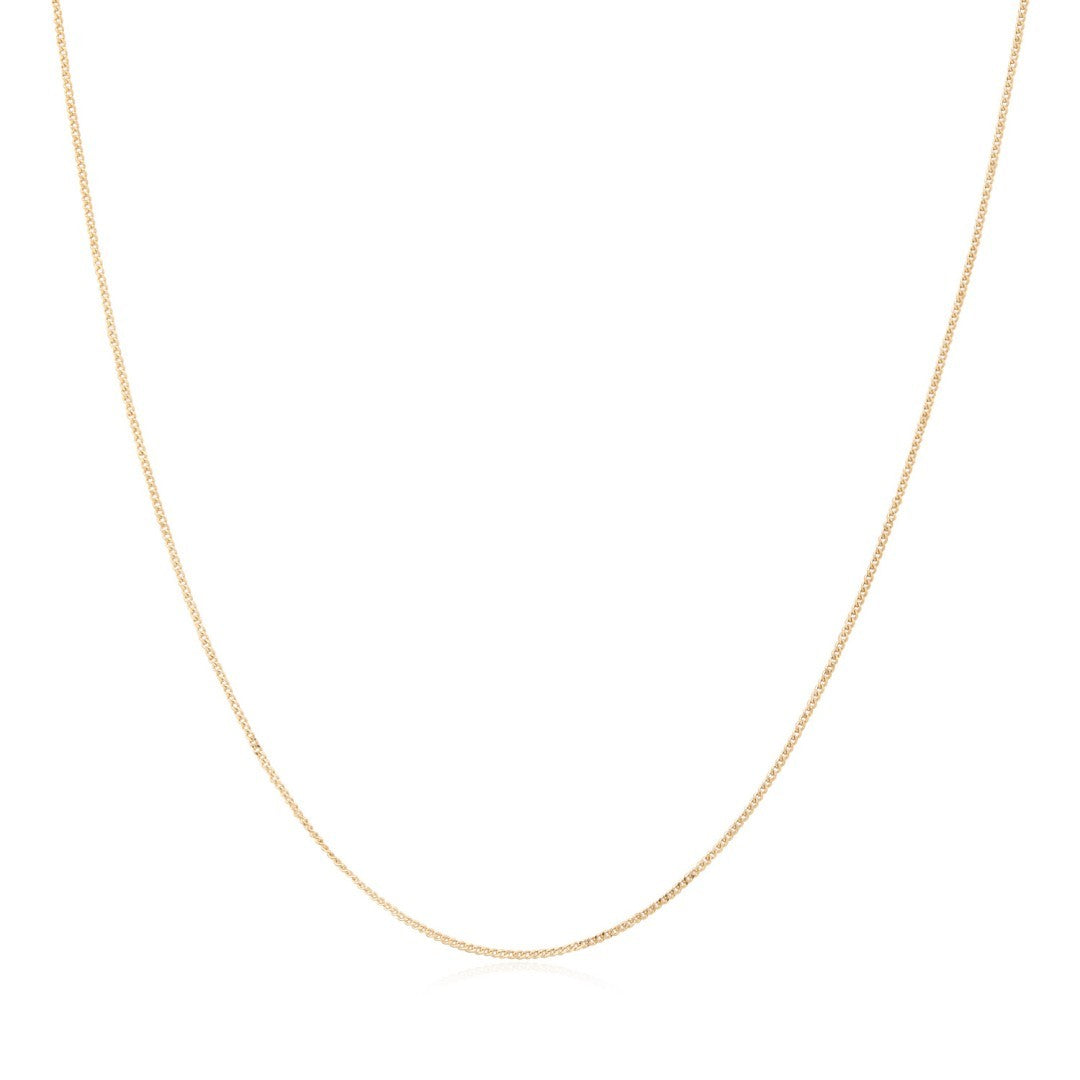 Modern Fine Cable Gold Necklace