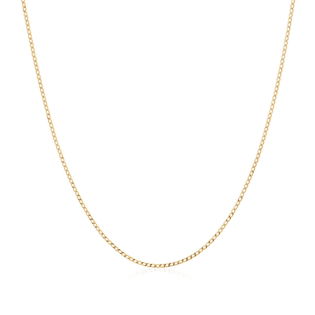 Minimal Gold Chain Necklace with Adjustable Extender