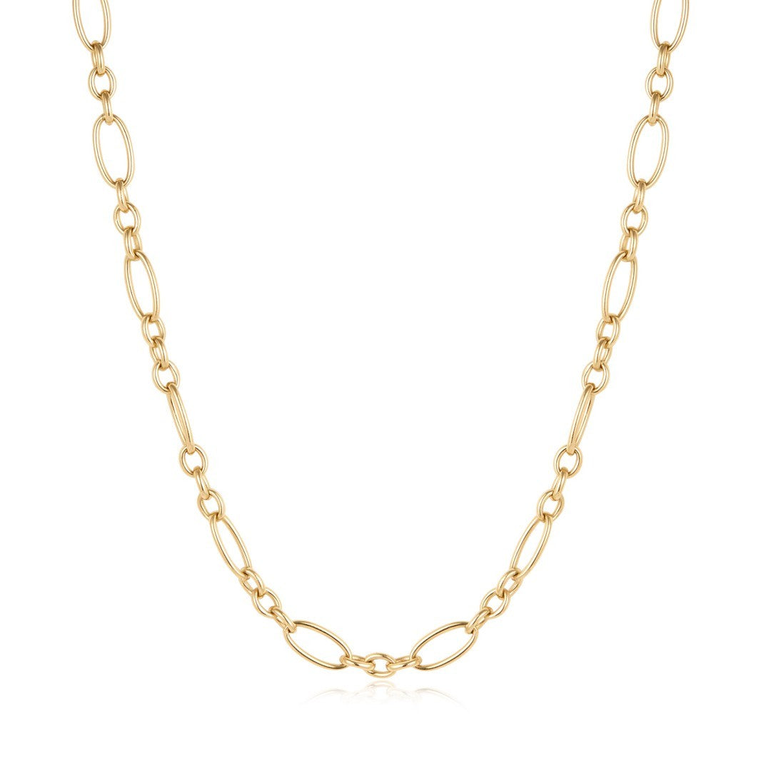 Contemporary Oval-Link Gold Chain