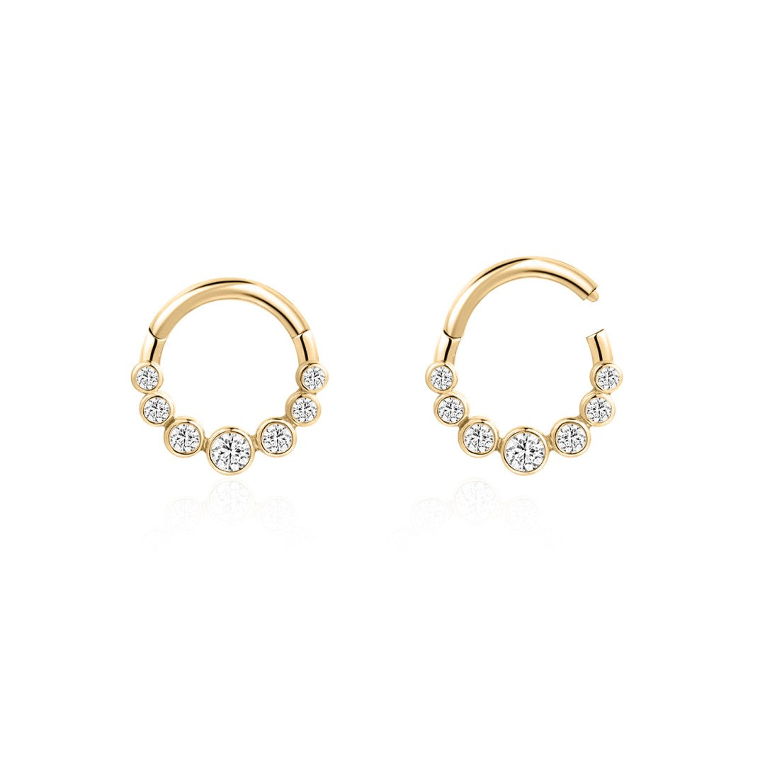 Lab-Grown Diamond Bezel Cluster Clicker