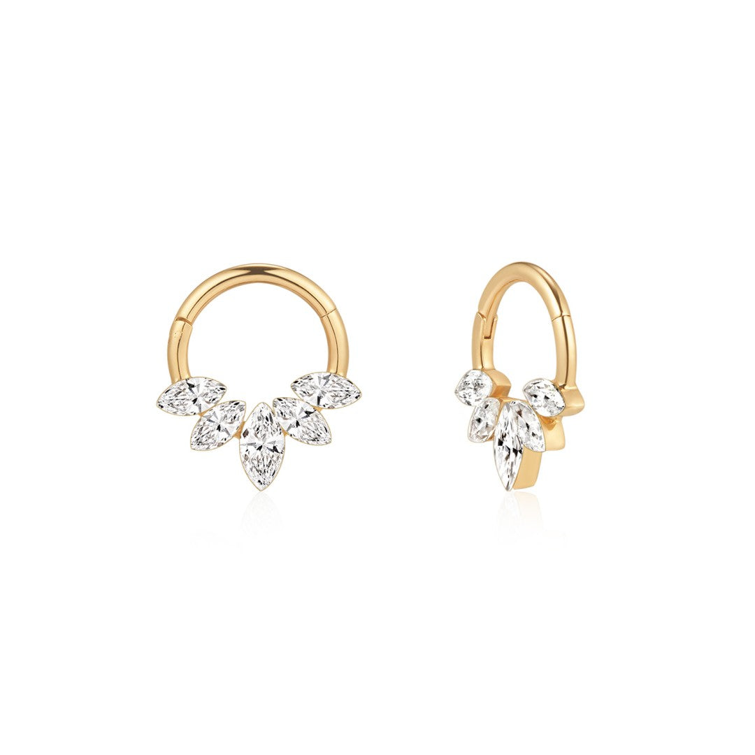 Marquise Lab-Grown Diamond Clicker Ring