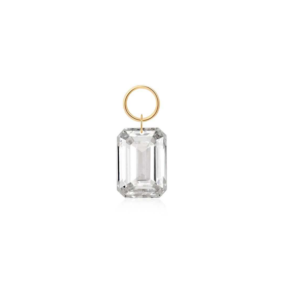 Emerald-Cut Lab-Grown Diamond Charm