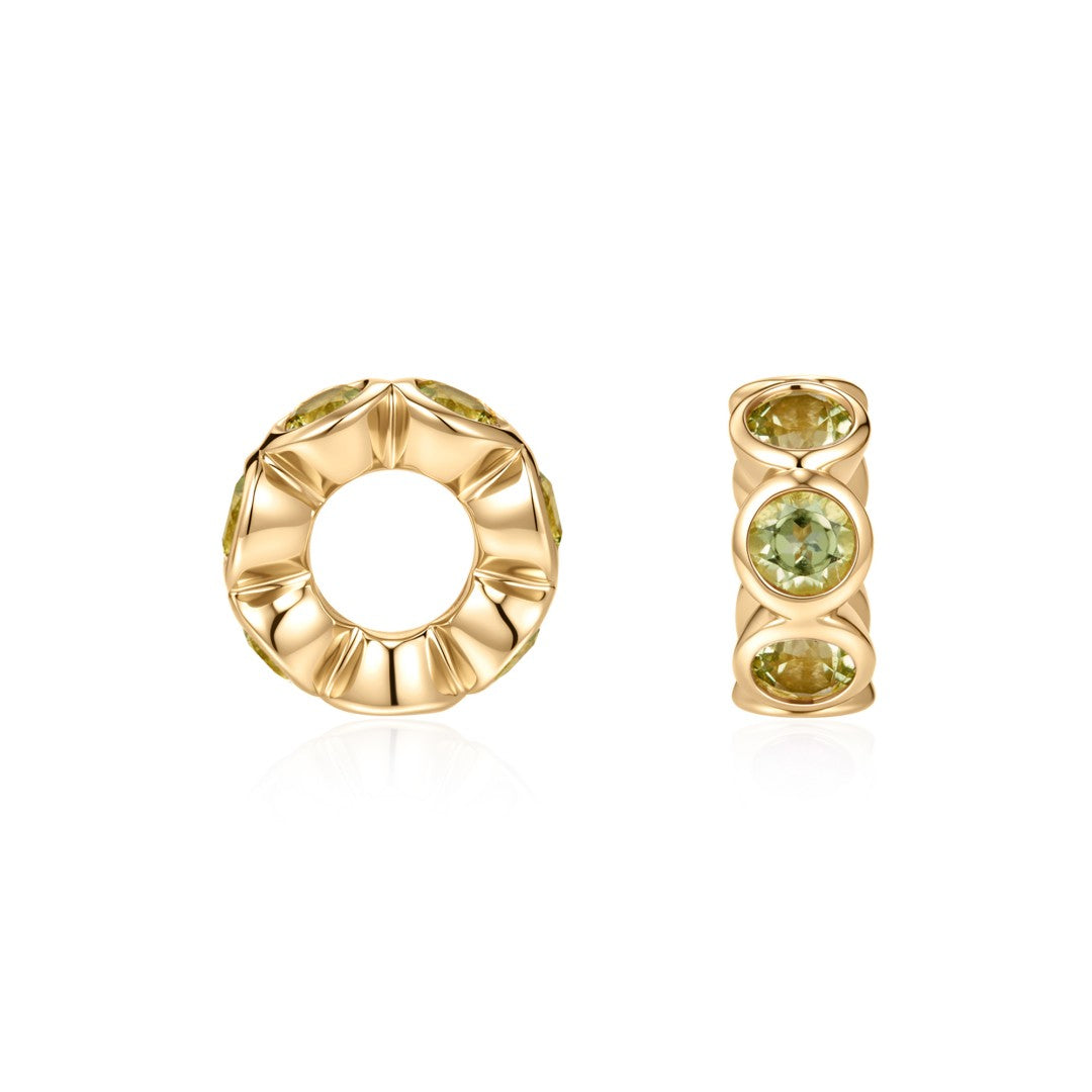 Peridot Gemstone Spacer Pendant
