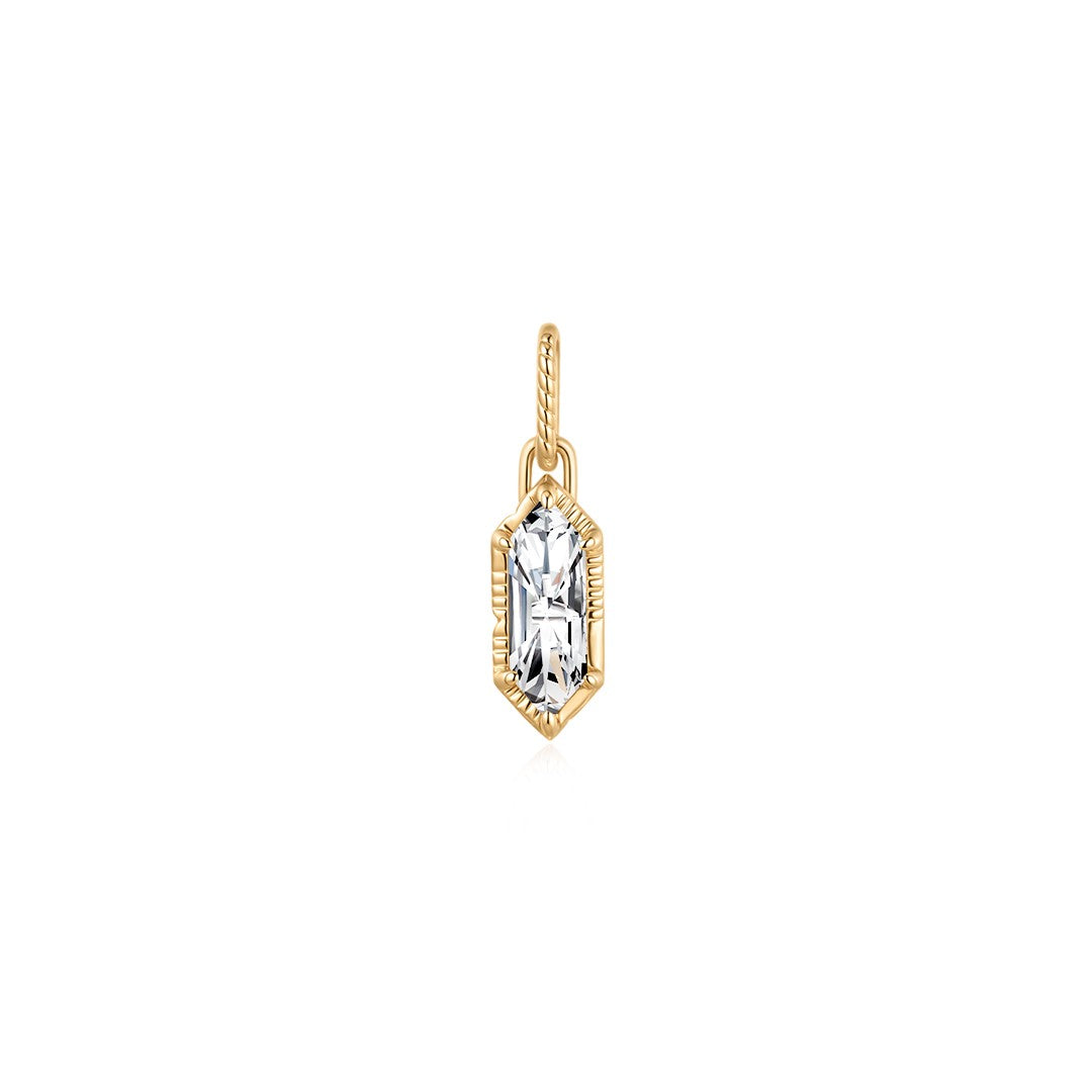 Geometric Cut Lab-Grown Diamond Charm
