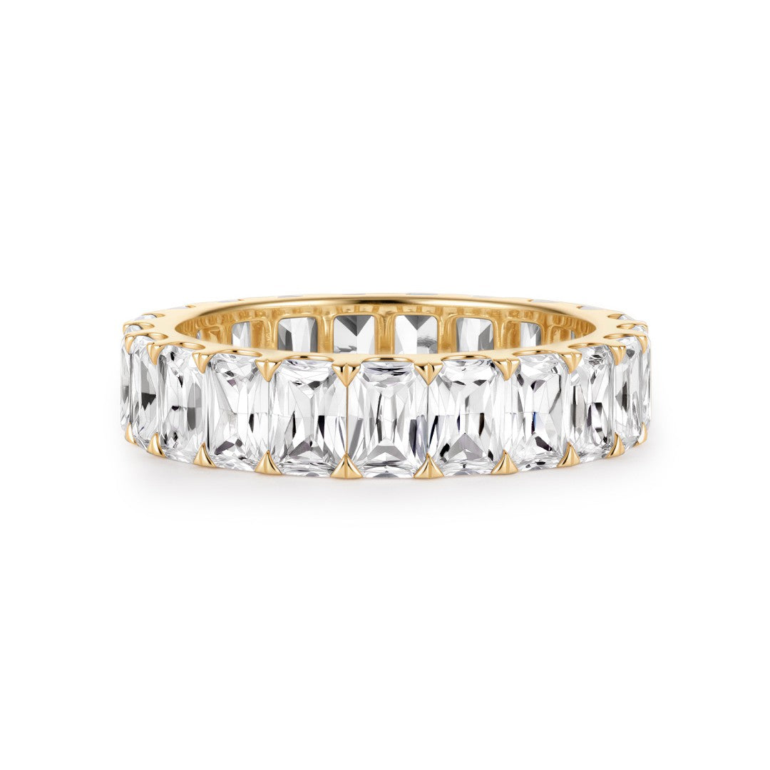 Radiant-Cut Eternity Wedding Ring