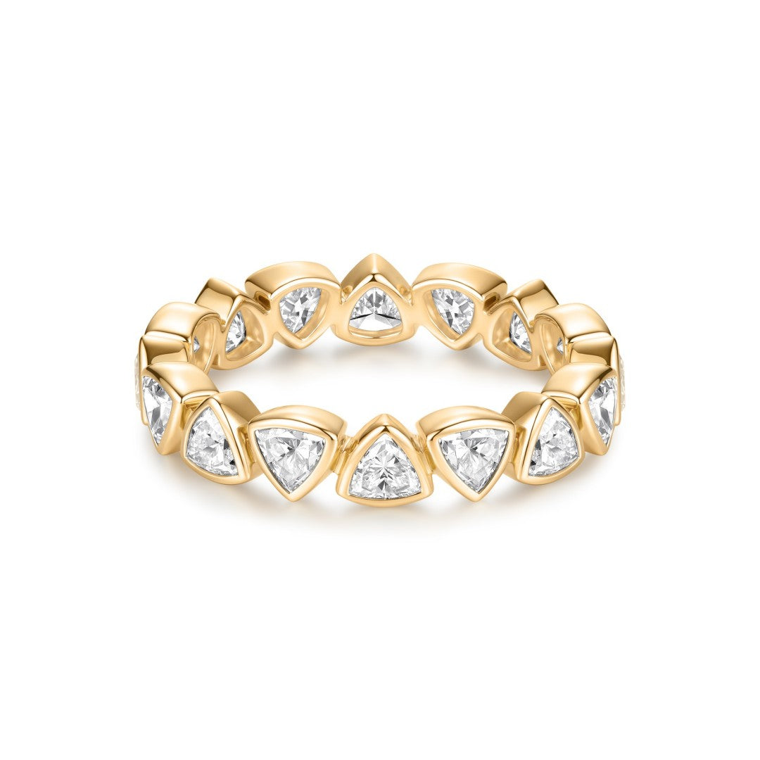 Trillion-Cut Diamond Eternity Band – Lab-Grown Diamonds