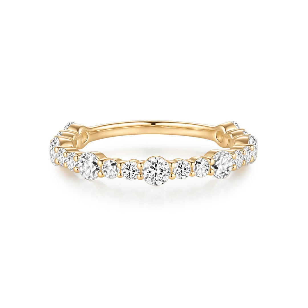 Graduated Round Diamond Band – Lab-Grown Diamonds