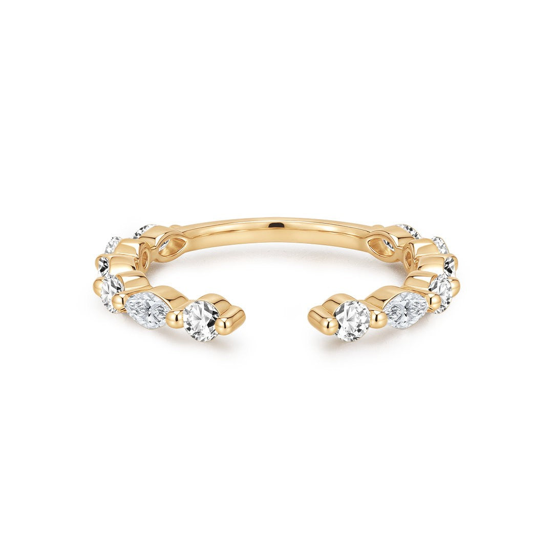 Cluster Open Ring – Lab-Grown Diamonds