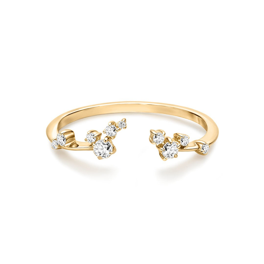 Lab-Grown Diamond Cluster Open Ring