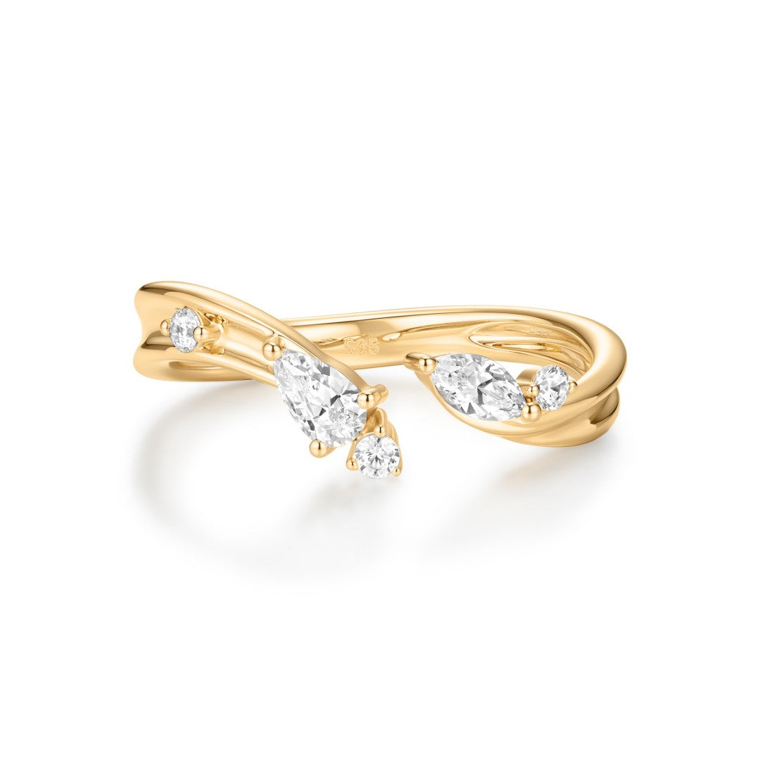 Lab-Grown Diamond Fancy Cut Wrap Ring