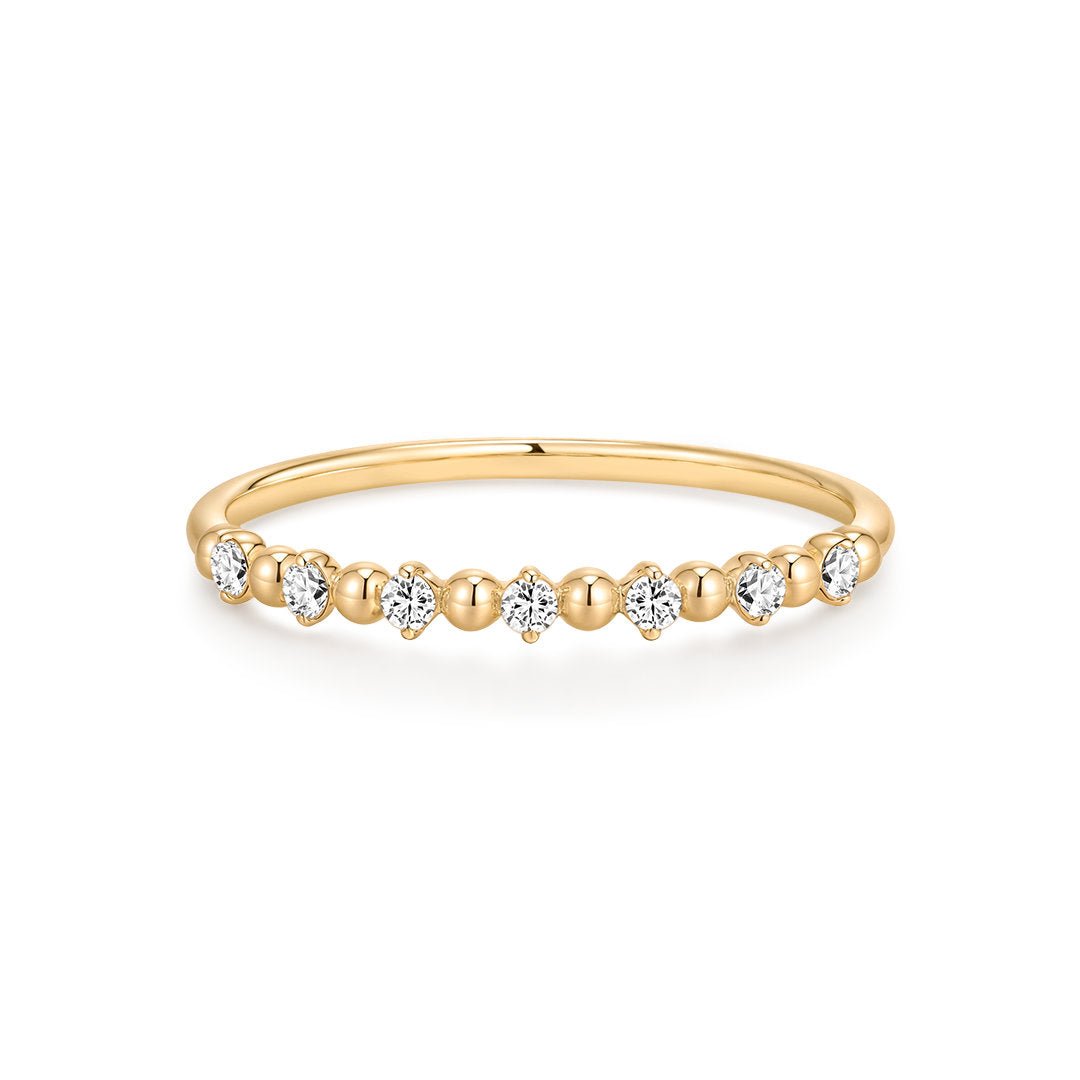 Essentials Beaded Sparkle Ring