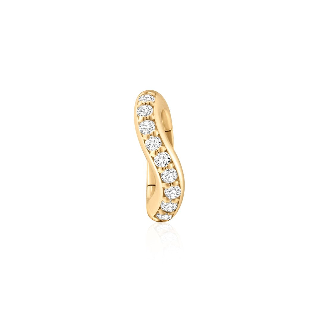 Diamond S-Curve Connector Charm