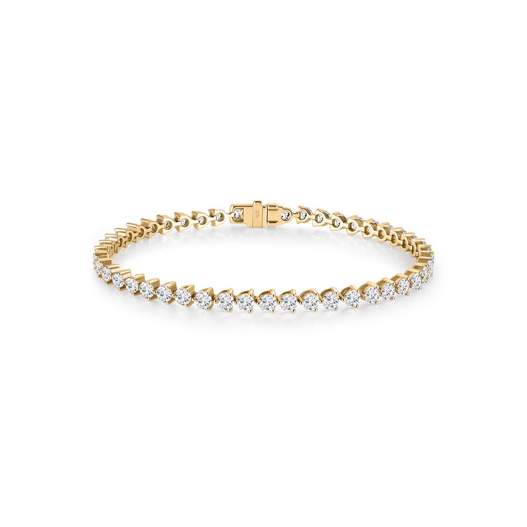 Bold Round Lab Diamond Tennis Bracelet