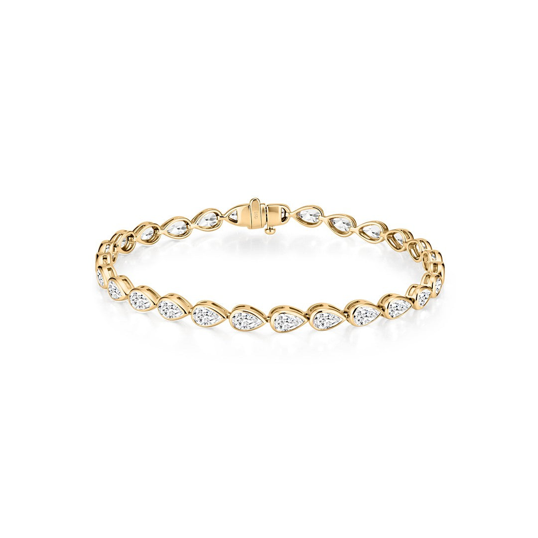 Pear-Shaped Lab Diamond Statement Bracelet