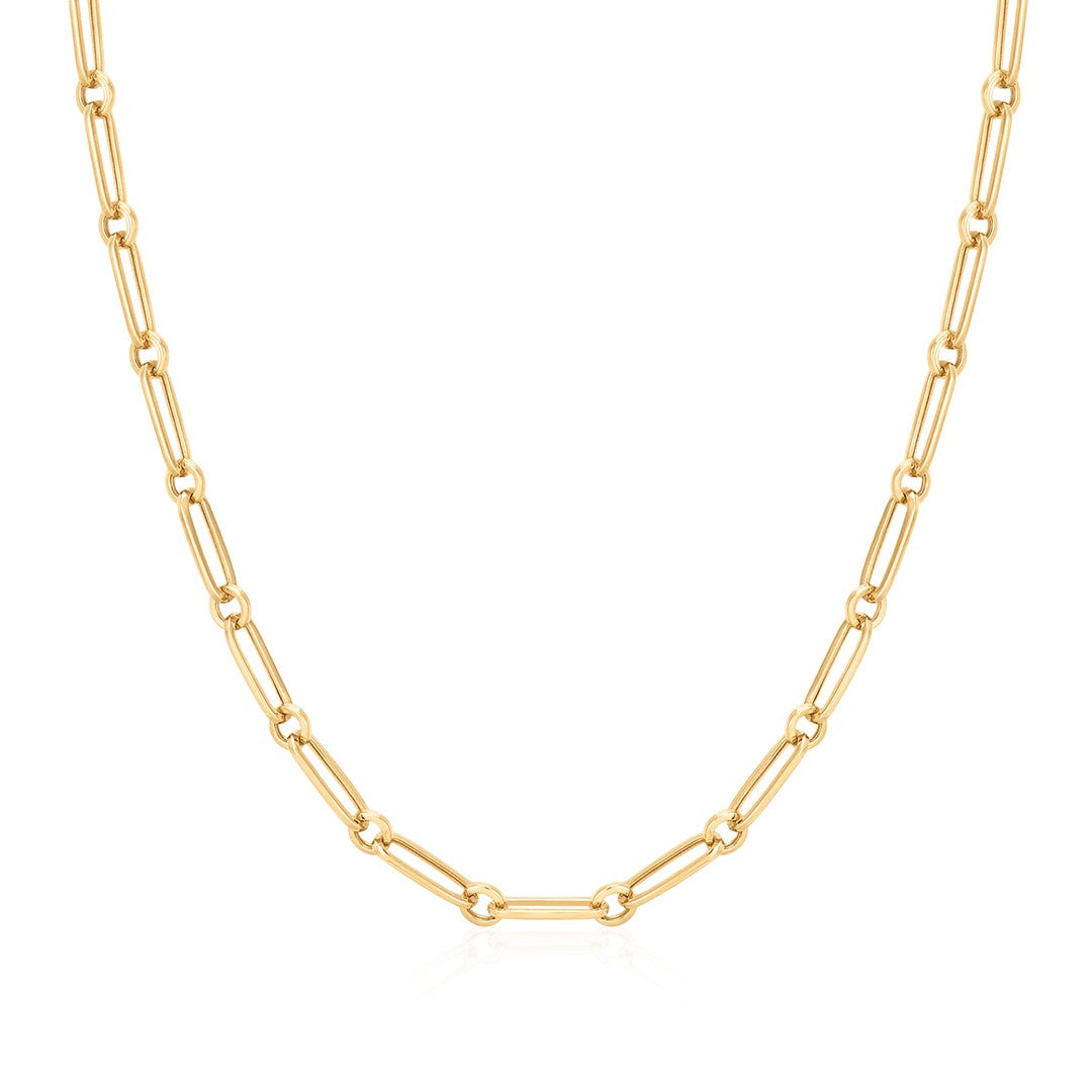 Gold Paperclip Chain Necklace