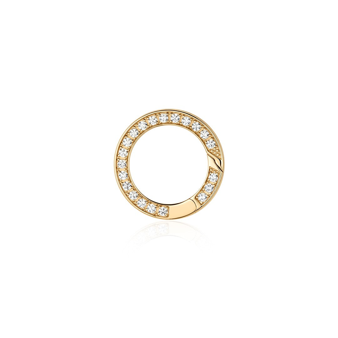 Lab-Grown Diamond Circle Clasp – Jewelry Connector