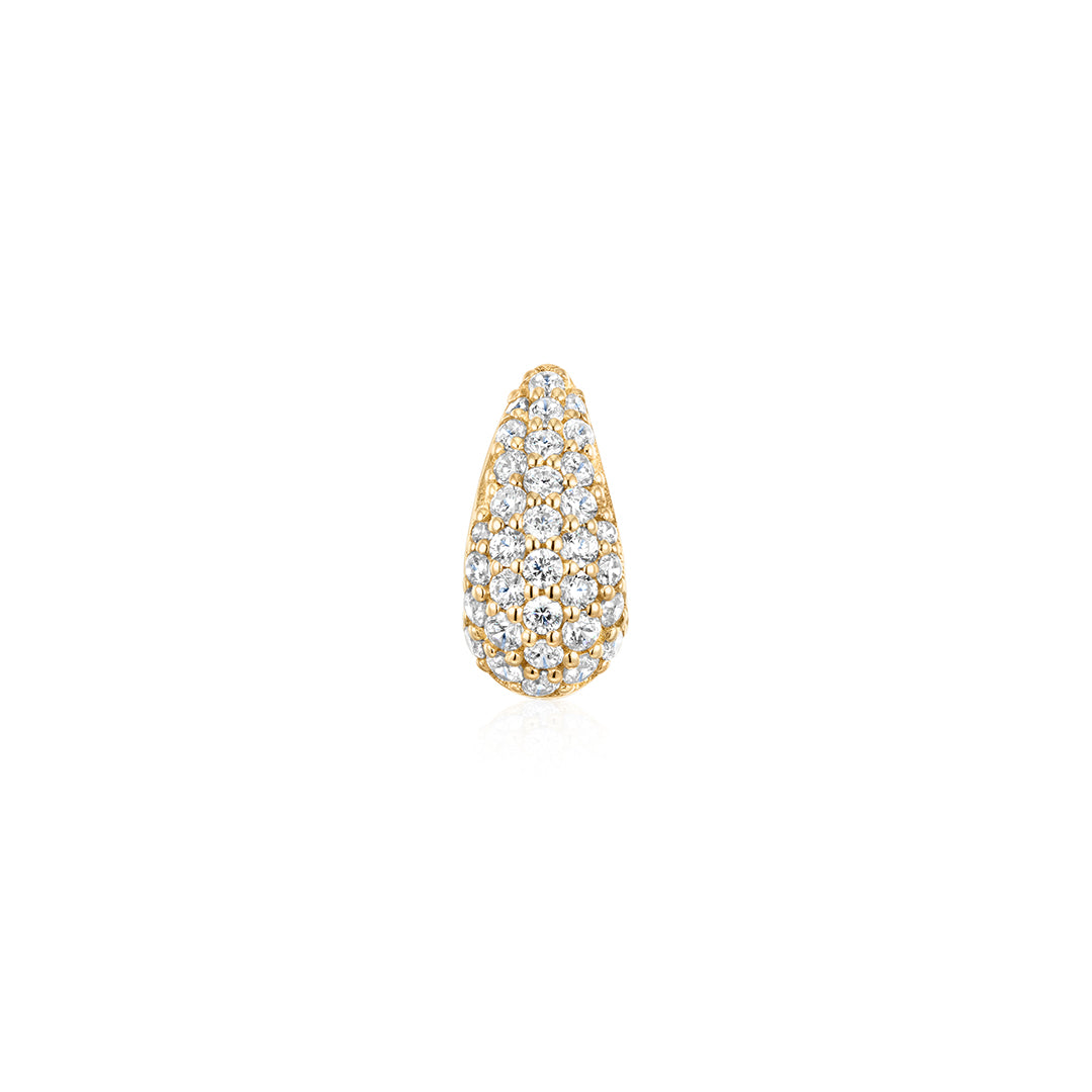 Pavé Lab-Grown Diamond Teardrop Charm