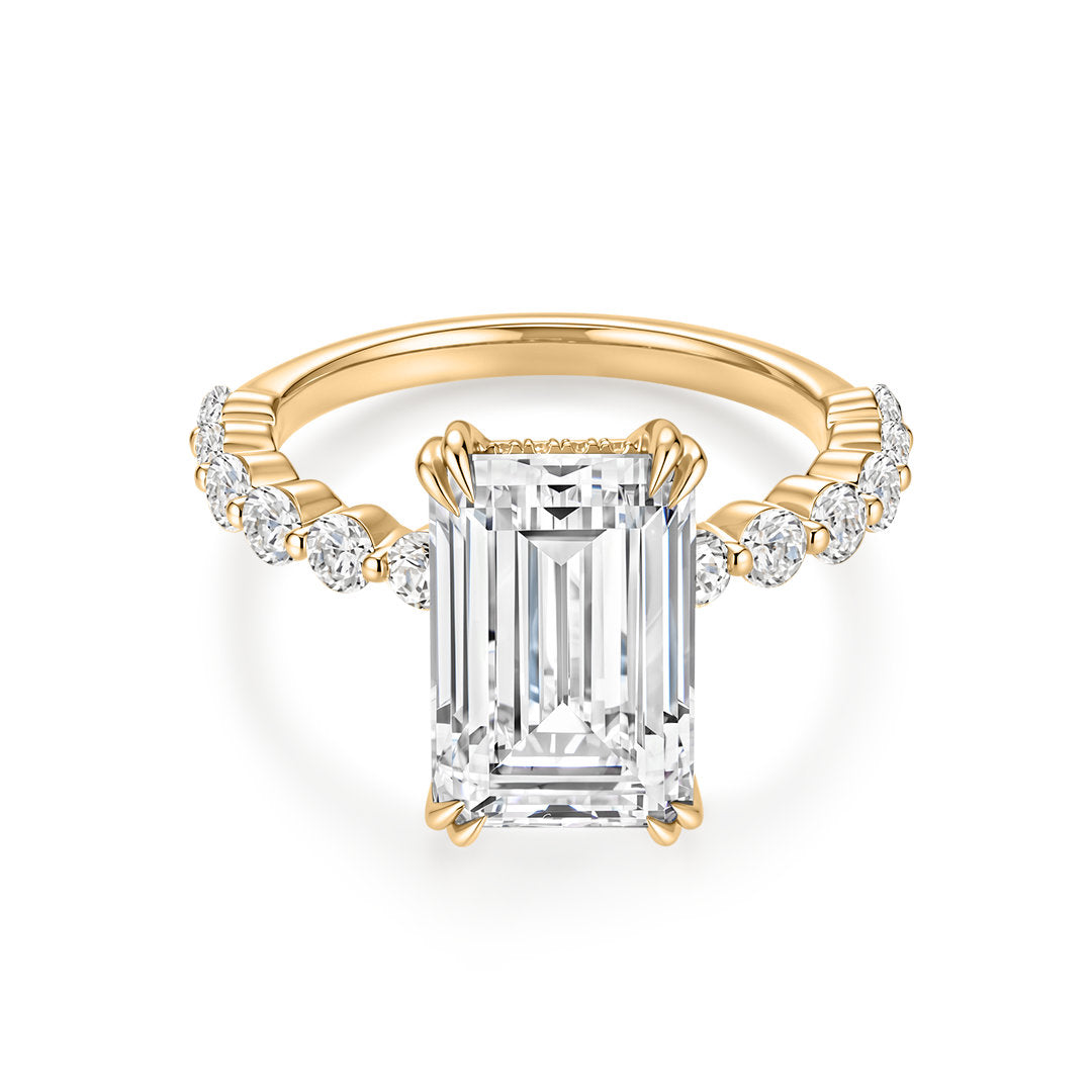 Baguette Lab-Grown Diamond Engagement Ring