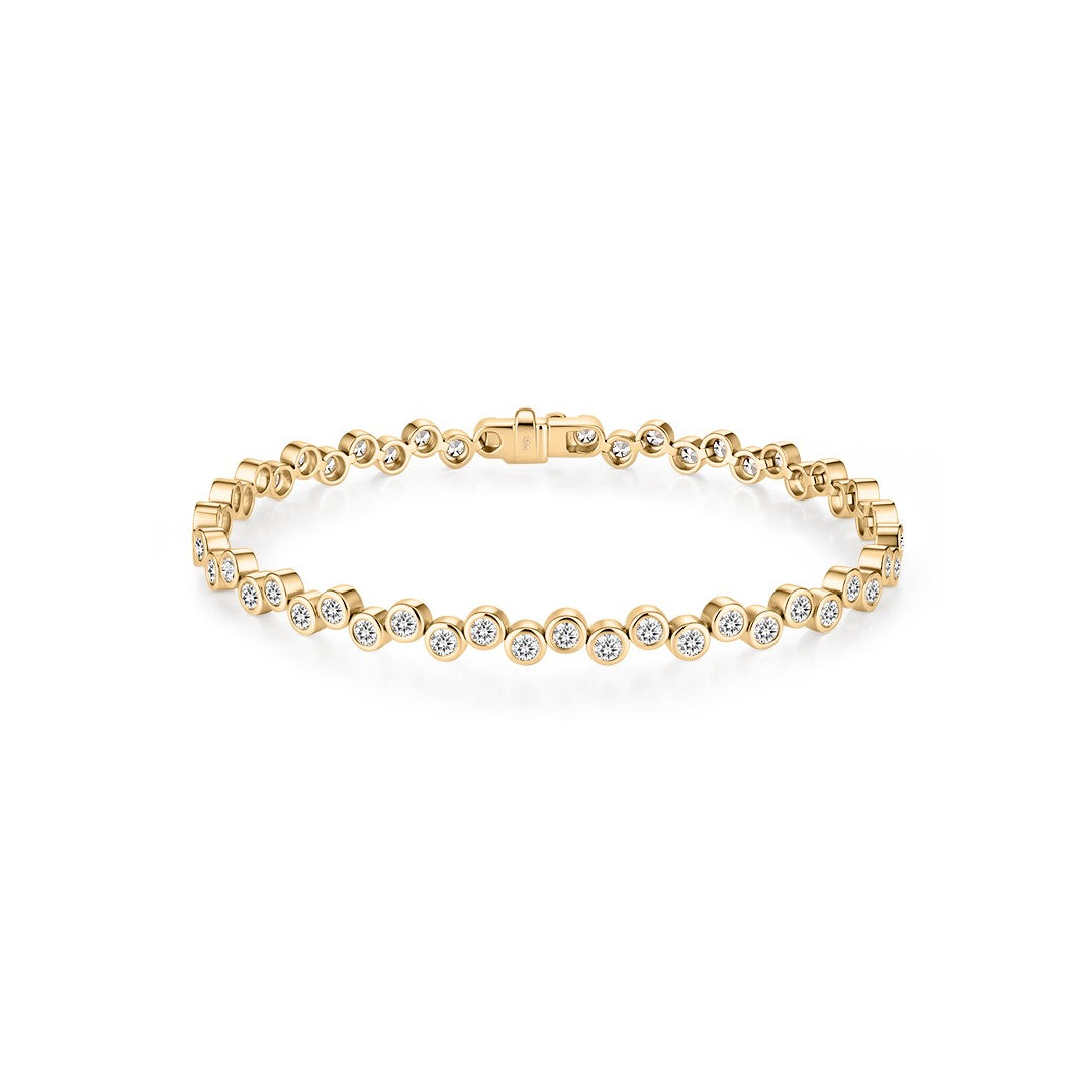 Bezel-Set Lab-Grown Diamond Bracelet