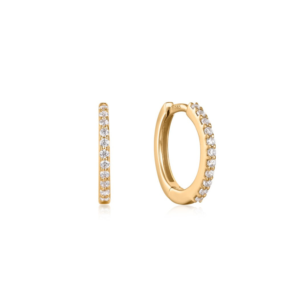 Timeless Round Lab-Grown Diamond Huggie Earrings
