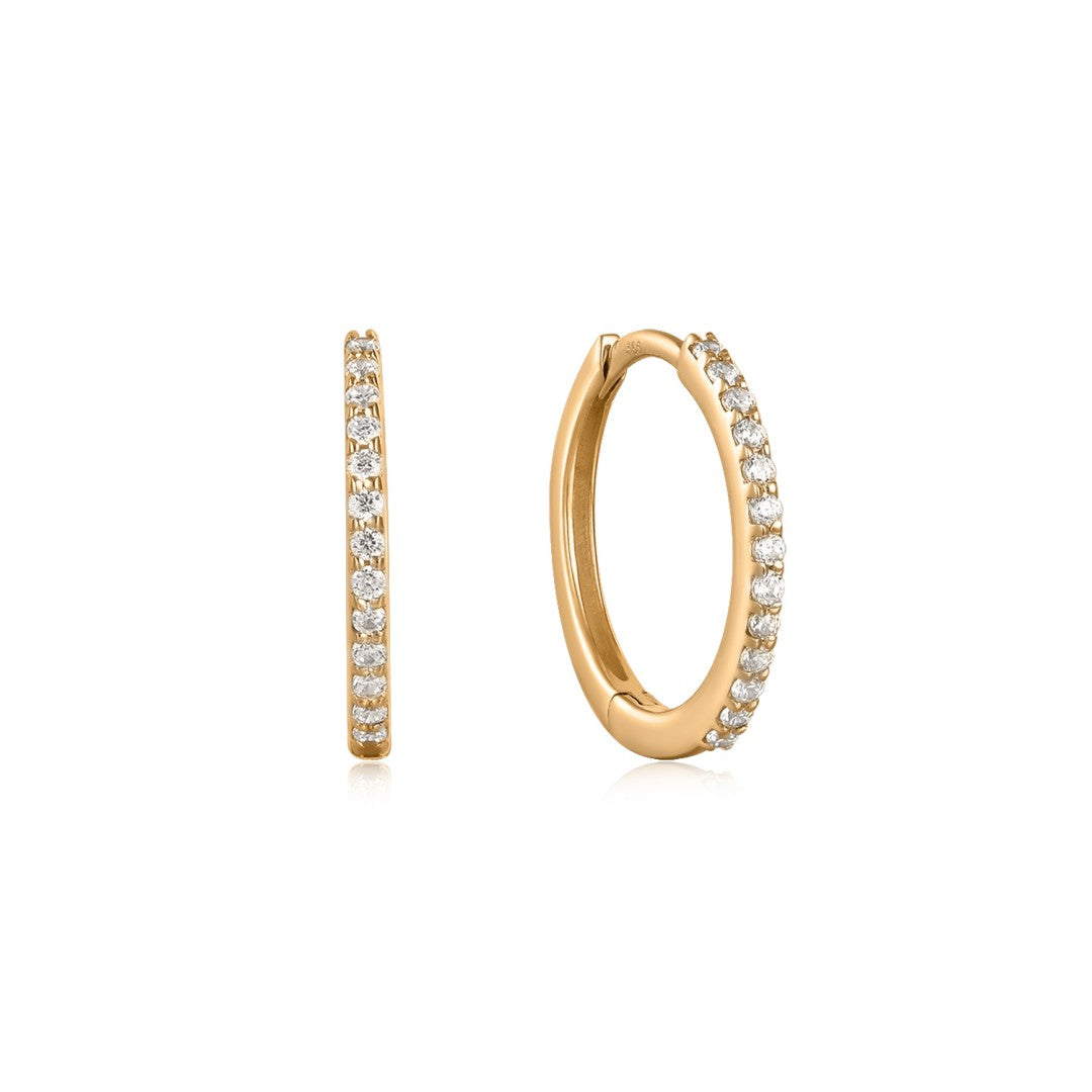 Everyday Round Lab-Grown Diamond Huggie Earrings