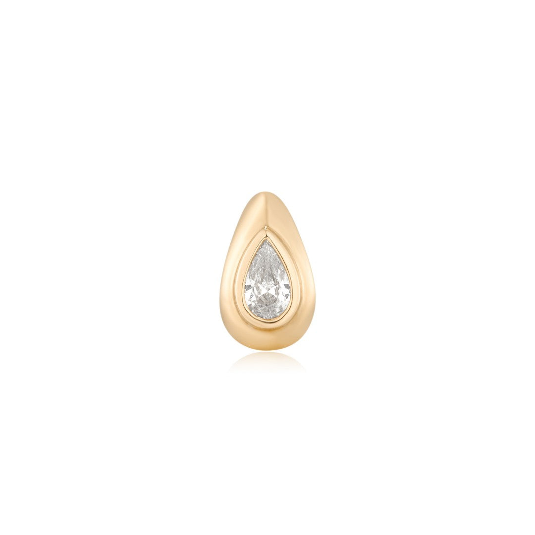Minimal Bezel Pear Lab-Grown Diamond Charm