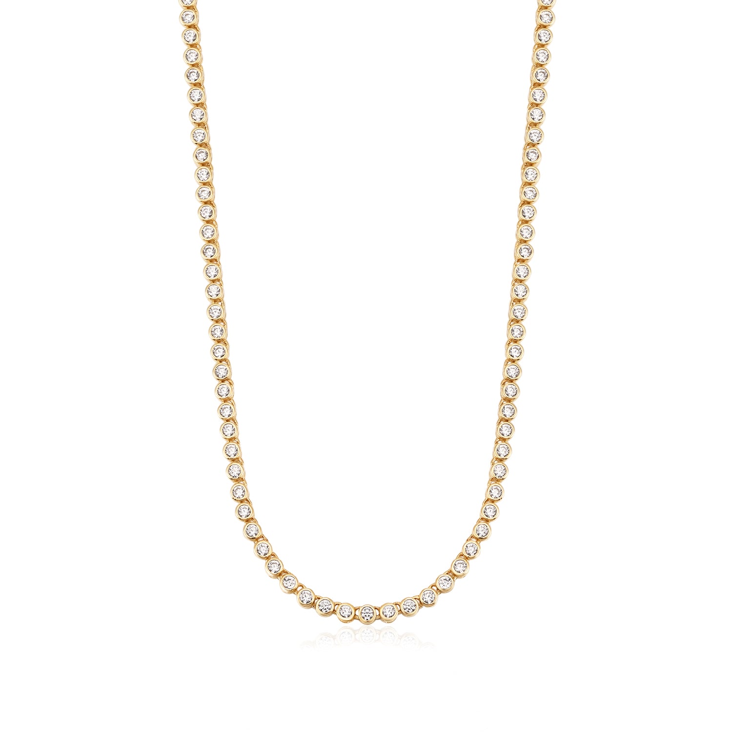 Lab-Grown Diamond Classic Tennis Chain Necklace