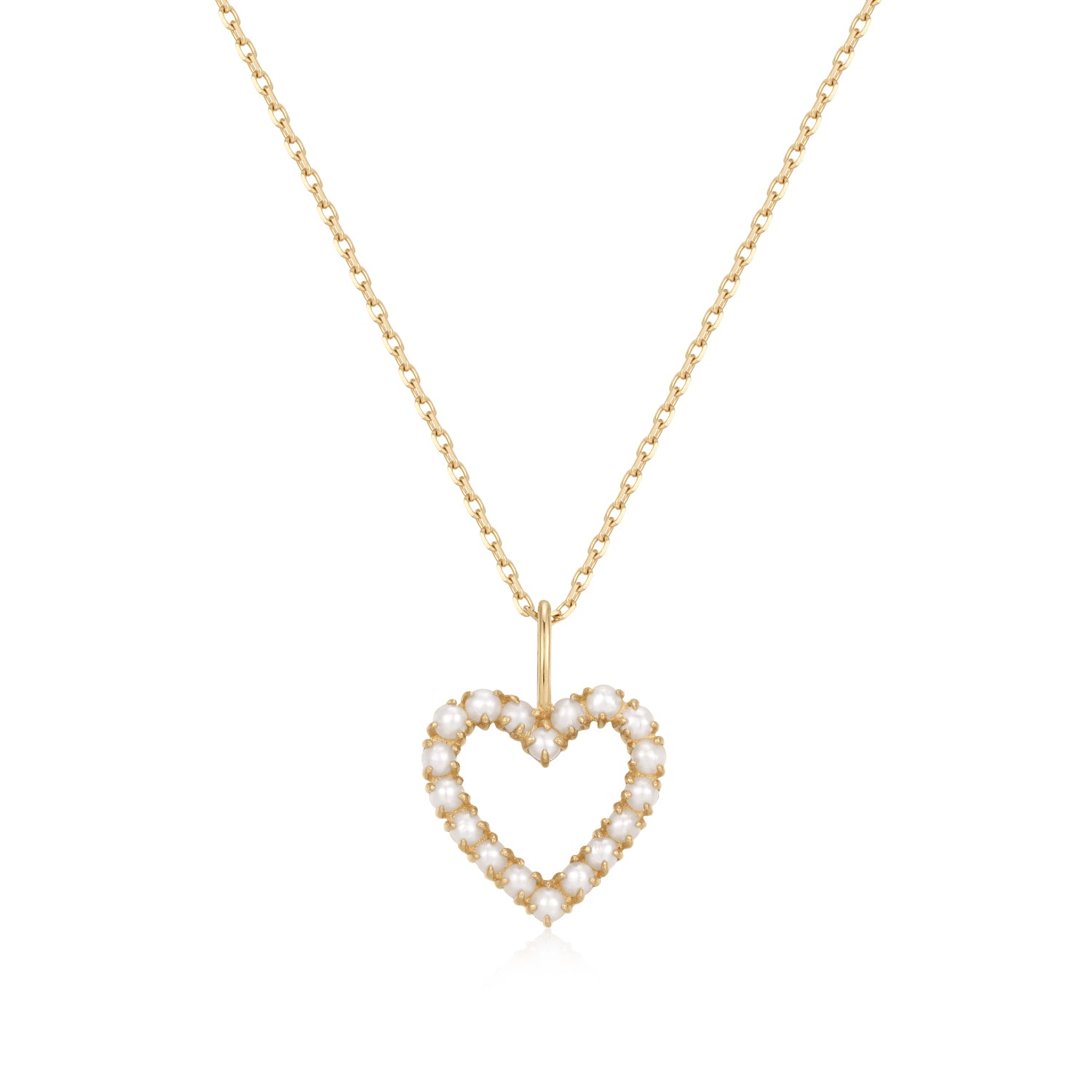 Pearl Heart Pendant Necklace