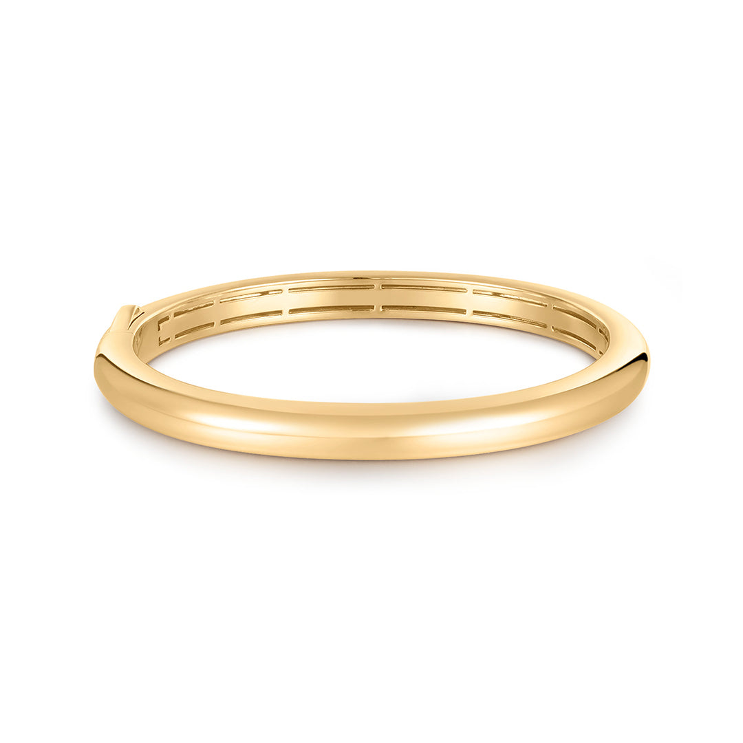 Solid Gold Dome Bangle