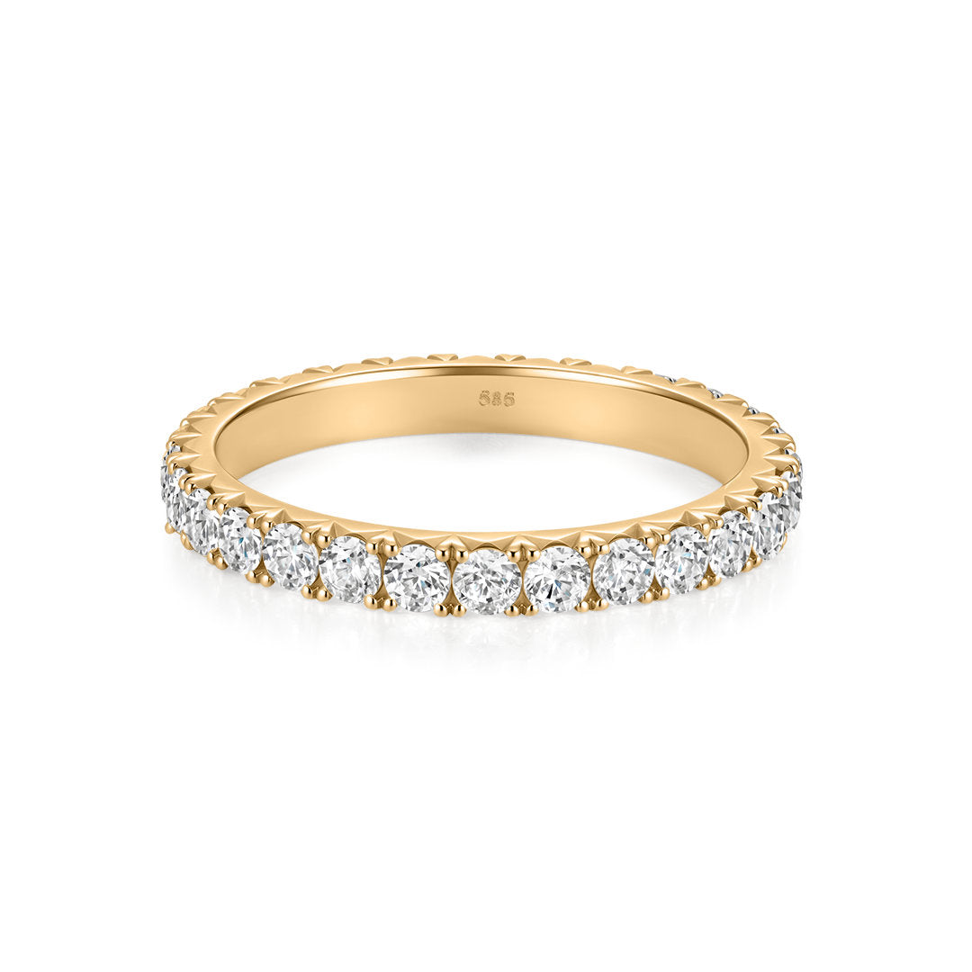 Classic Round Lab-Grown Diamond Eternity Wedding Band