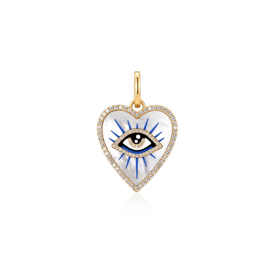 Lab-Grown Diamond Protective Eye Medallion