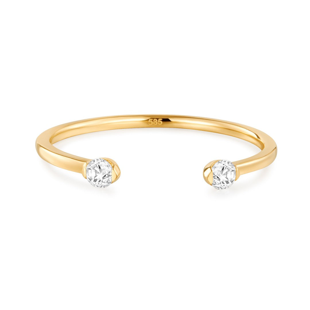 Dainty Lab-Grown Diamond Stack Ring