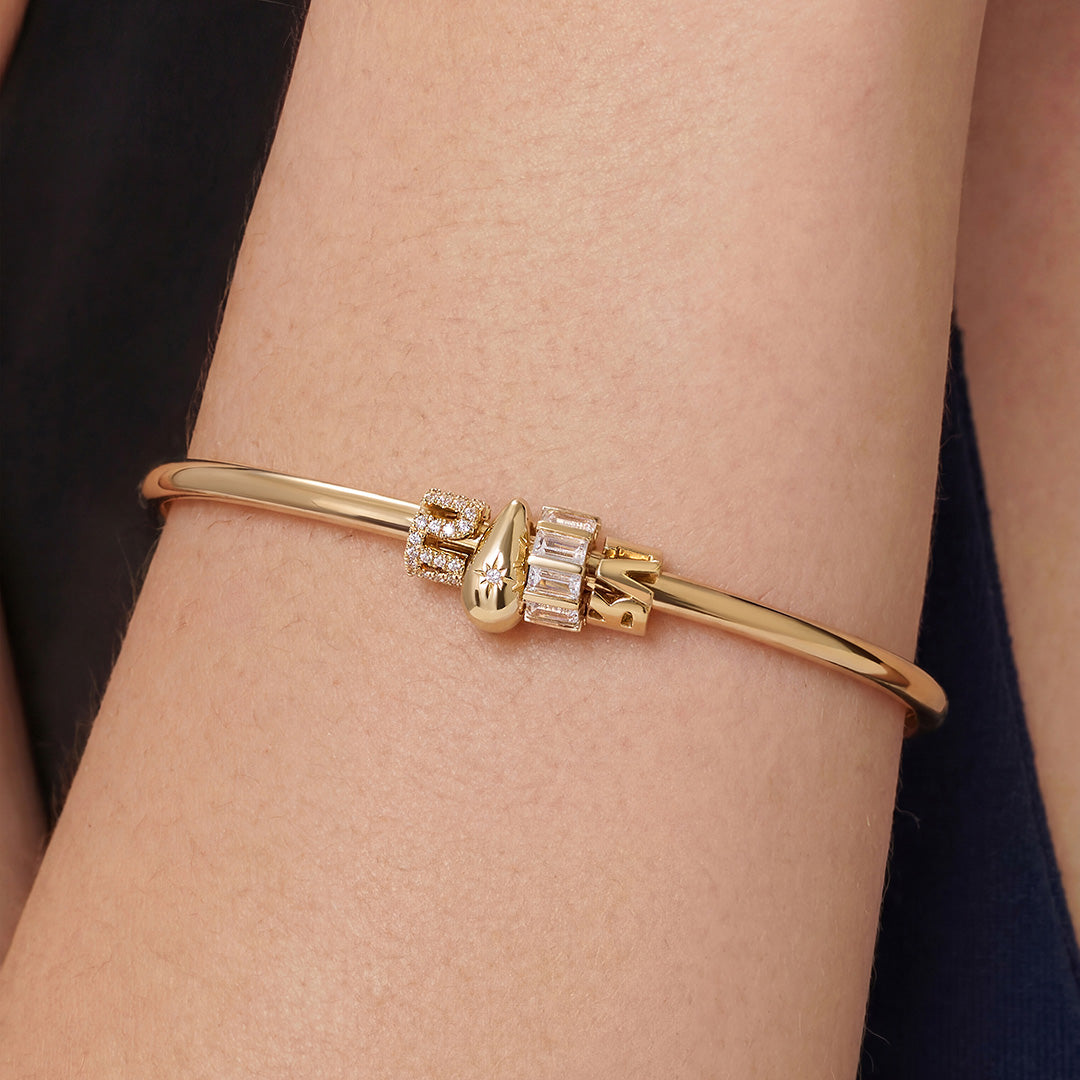 Lab-Grown Diamond Baguette Chain Charm