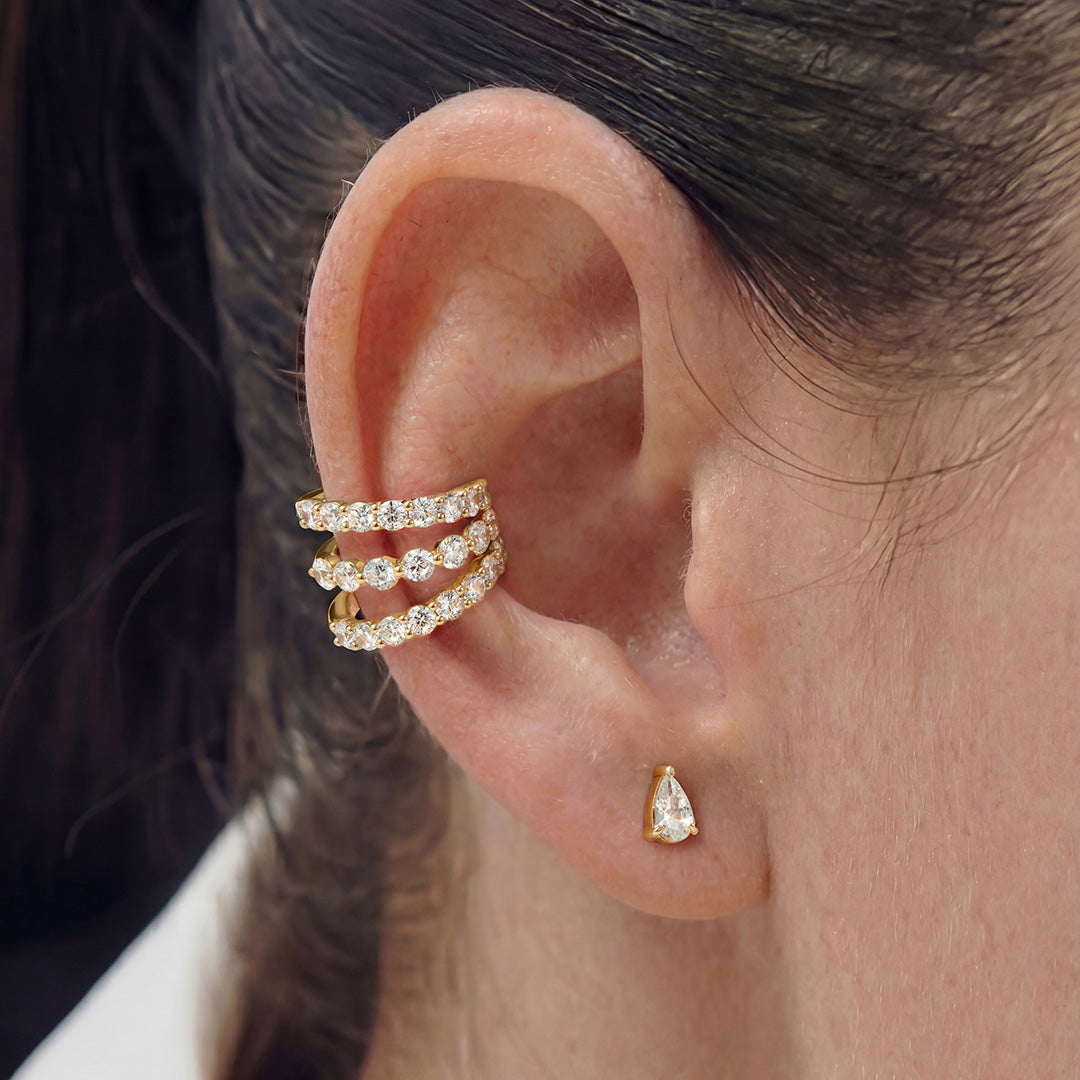 Lab-Grown Diamond Pear-Cut Stud Earrings