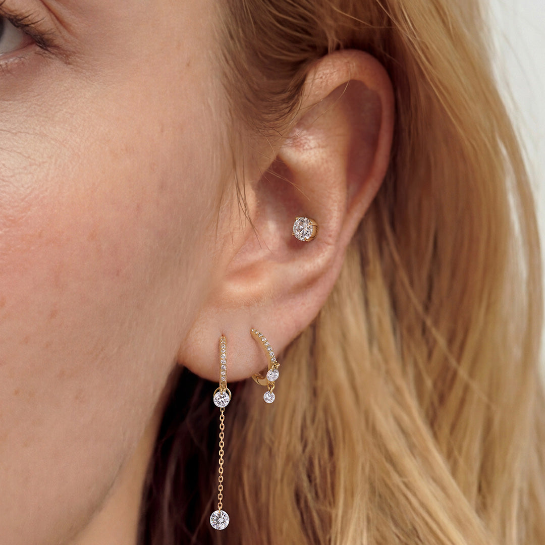 0.42ct Lab-Grown Diamond Round Stud Earrings