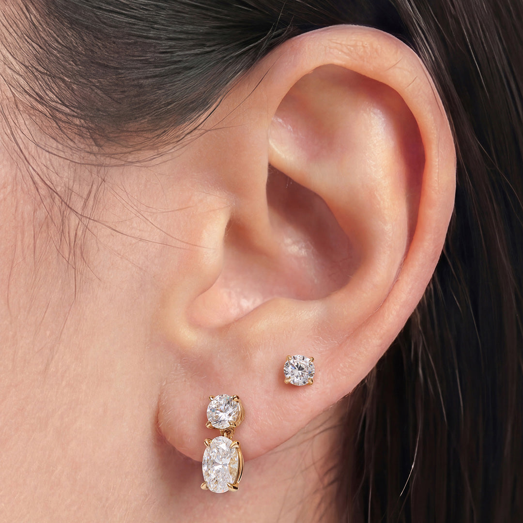 0.42ct Lab-Grown Diamond Round Stud Earrings